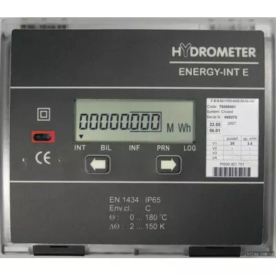 Бытовой тепловычислитель Energy Int E Hydrometer